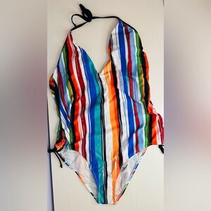 New - Never Worn - Meet Curve Womens 3XL One Piece Swimsuit (halter top)
